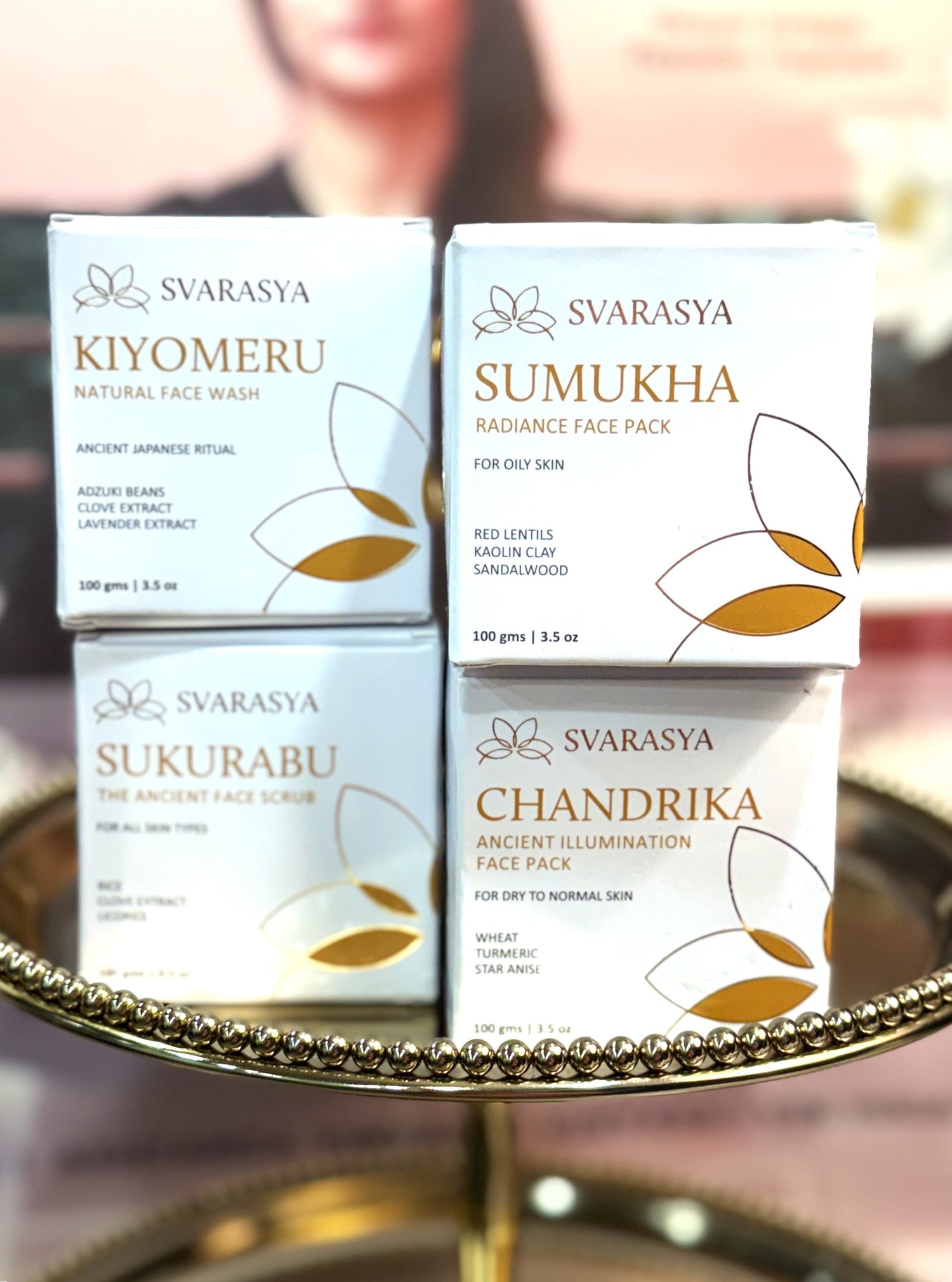 4 SVARASYA FACE MASKS FROM THE TRADITION THAT PURIFY & BRIGHTEN THE SKIN
