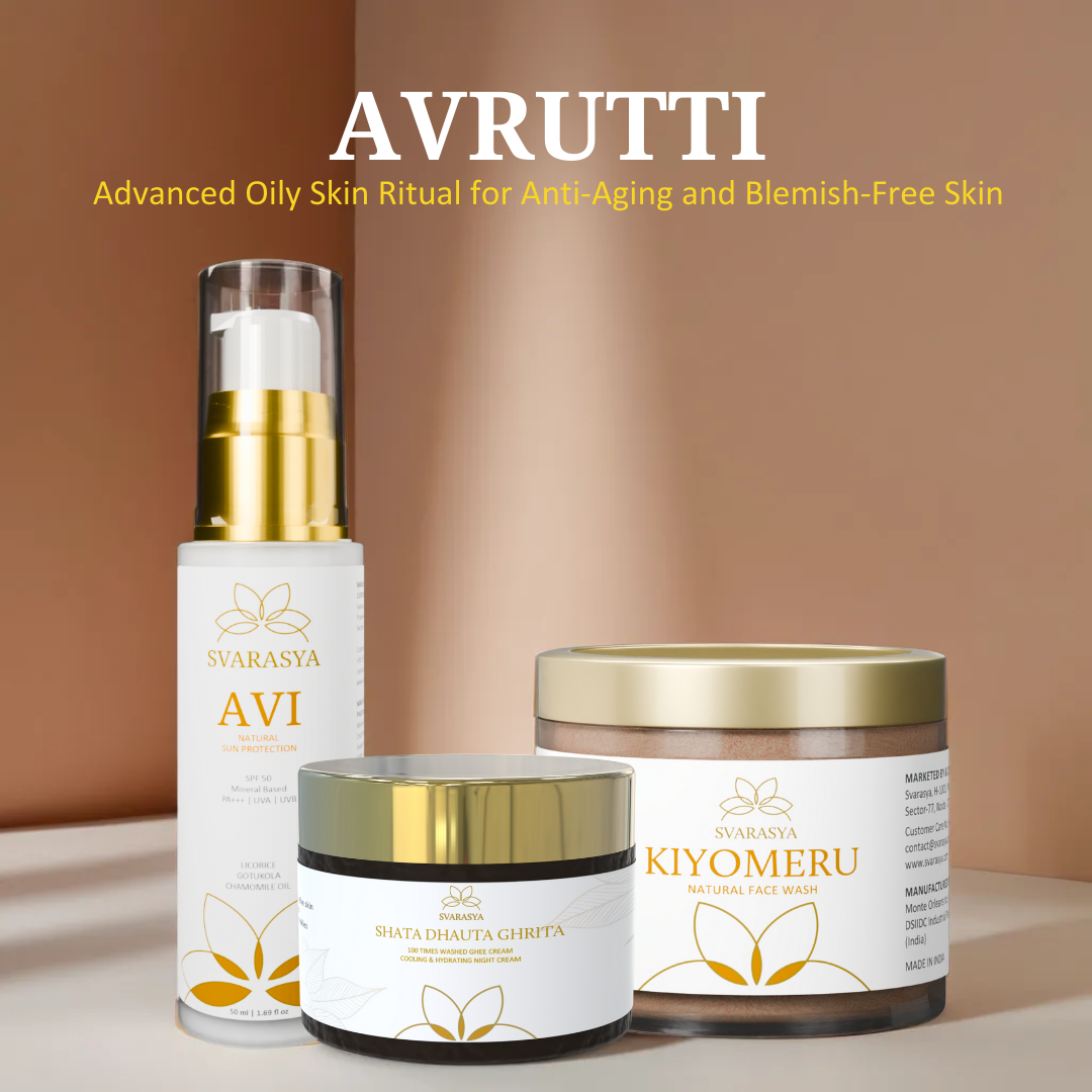 Sun Protection Ritual "Avrutti" for Anti Aging | Face Wash, Moisturiser & Sunscreen