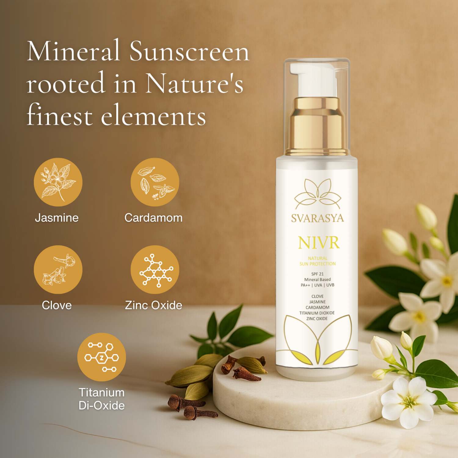 NIVR- The 100% Natural Sunscreen SPF 21 PA++