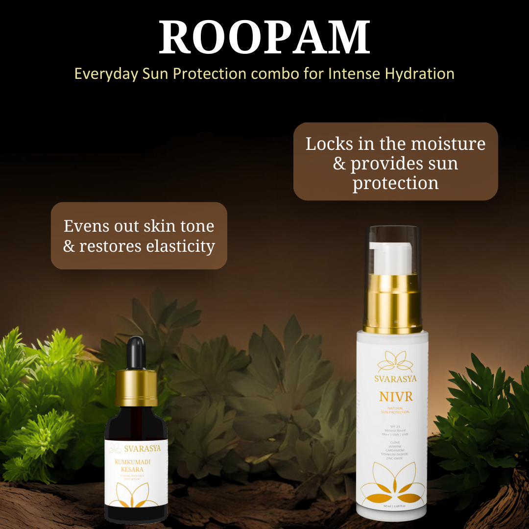 Sun Protection combo "Roopam" for intense hydration | Sunscreen & Face Serum