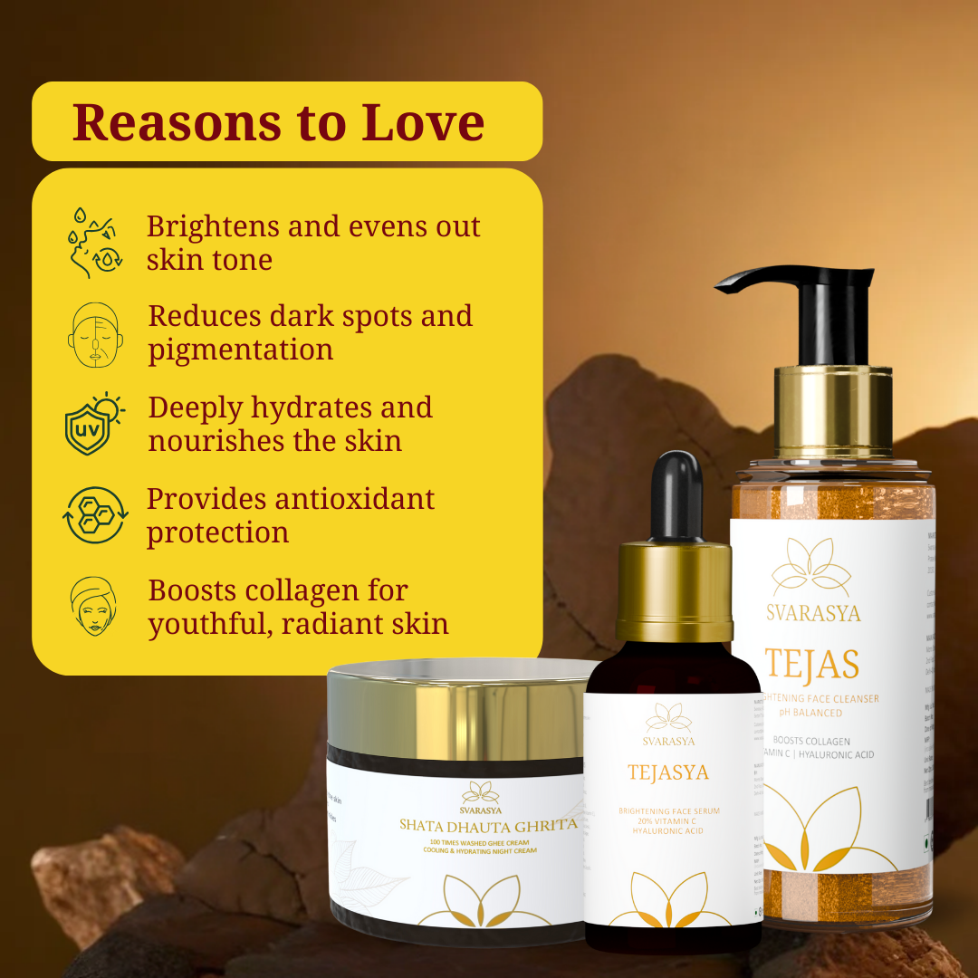 Daily Morning Ritual "Divya" for Radiant Skin and Even Complexion | Face Wash, Face Serum & Moisturiser