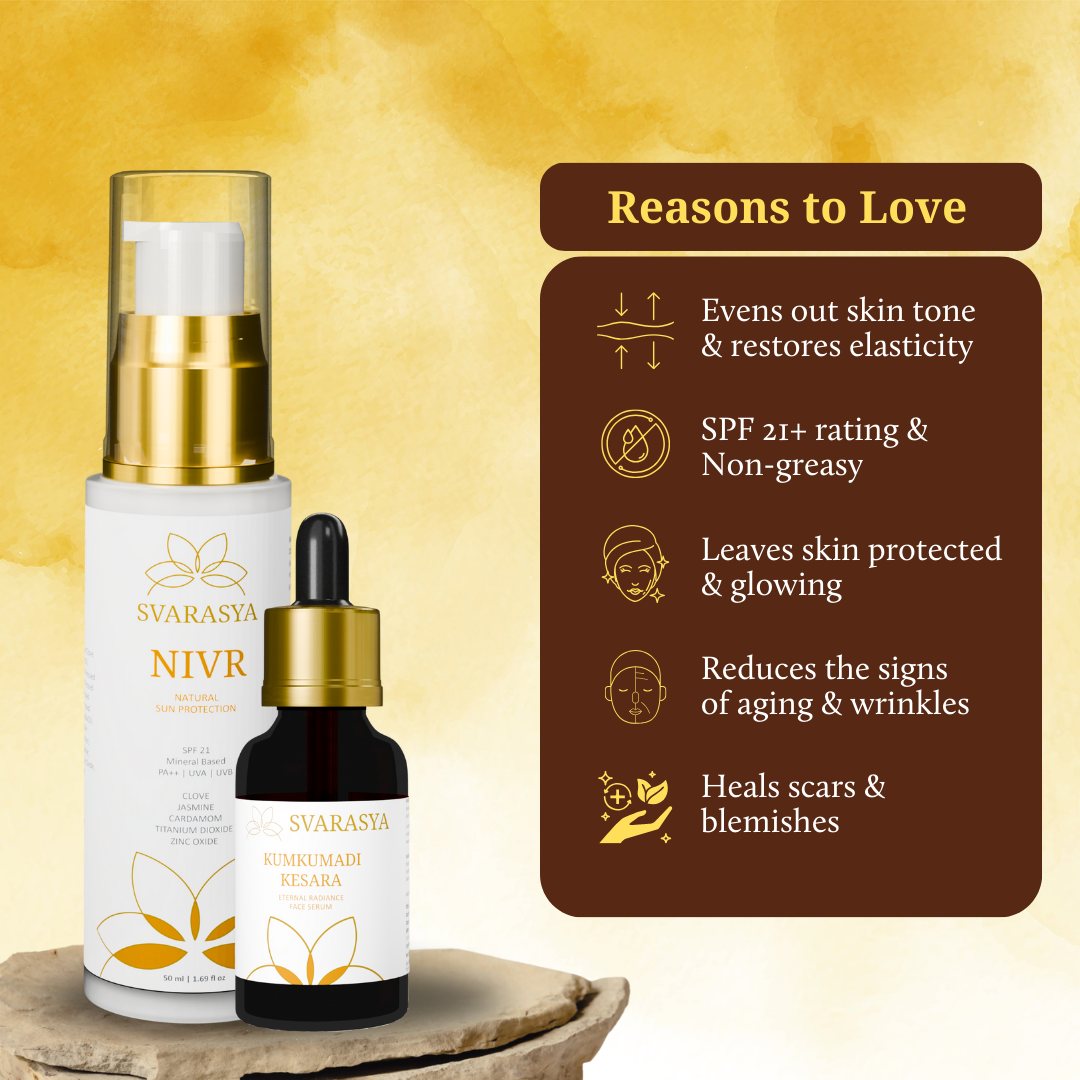 Sun Protection combo "Roopam" for intense hydration | Sunscreen & Face Serum