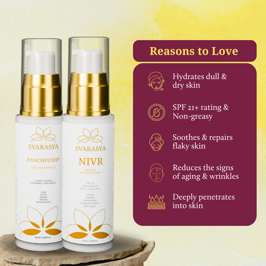 Normal to Oily Skin Ritual "ALOKYA" For Sun Protection | Sunscreen & Moisturizer