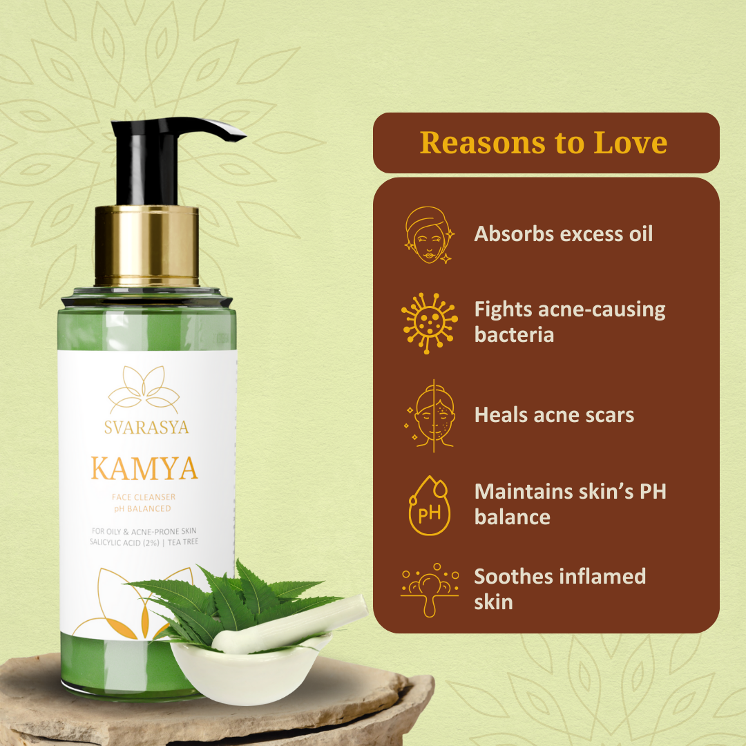 Kamya: The Salicylic Acid + Tea Tree Face Cleanser for Oily, Acne-prone Skin