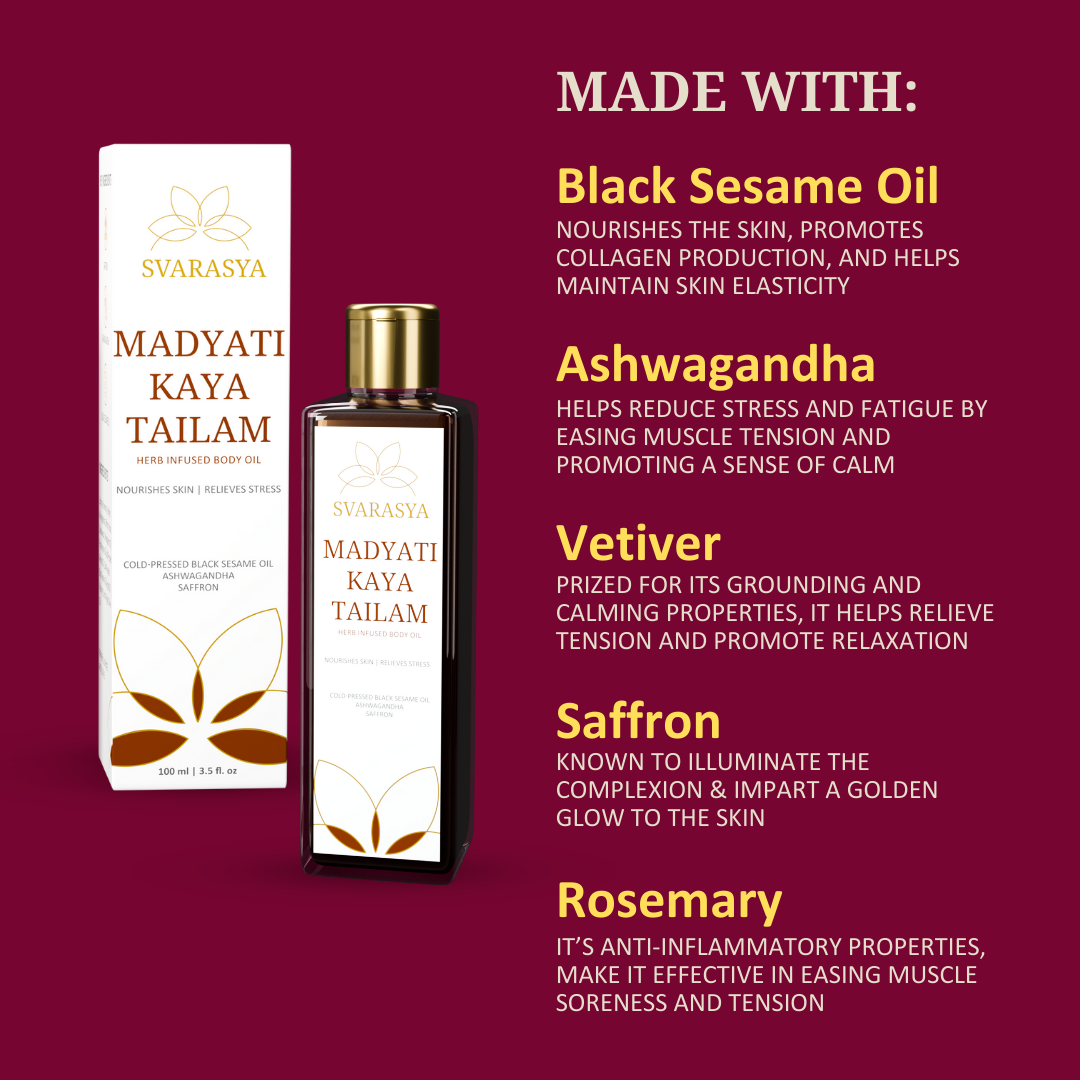 Madyati Kaya Tailam: The Herb-Infused Body Massage Oil