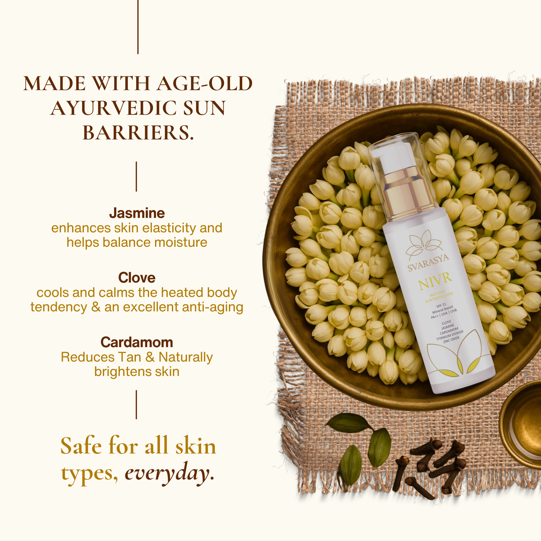 NIVR- The 100% Natural Sunscreen SPF 21 PA++