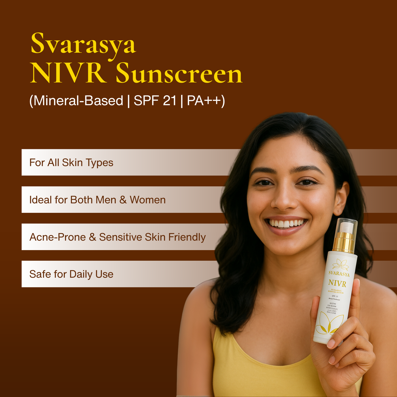 NIVR- The 100% Natural Sunscreen SPF 21 PA++