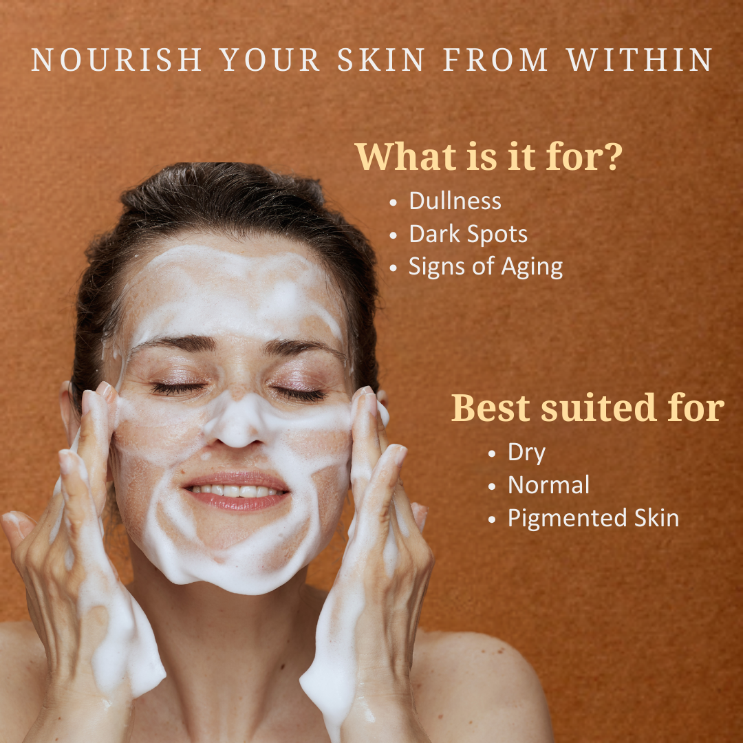 Tejas- The Collagen-Boosting 20% Vitamin C + Turmeric Face Cleanser For Skin Brightening