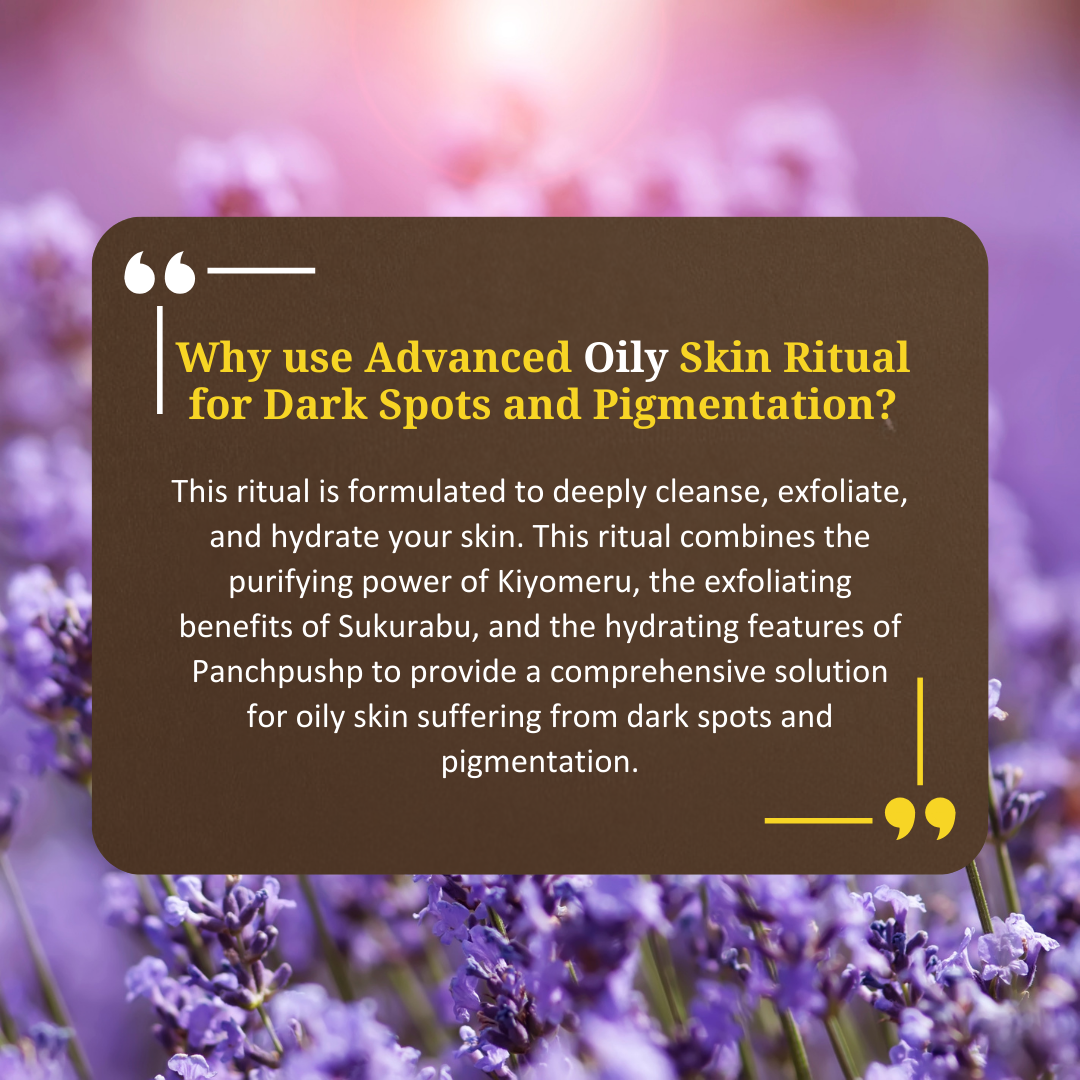 Oily Skin Ritual "Tejasvi" for Dark Spots and Pigmentation | Face Wash, Exfoliator & Moisturiser