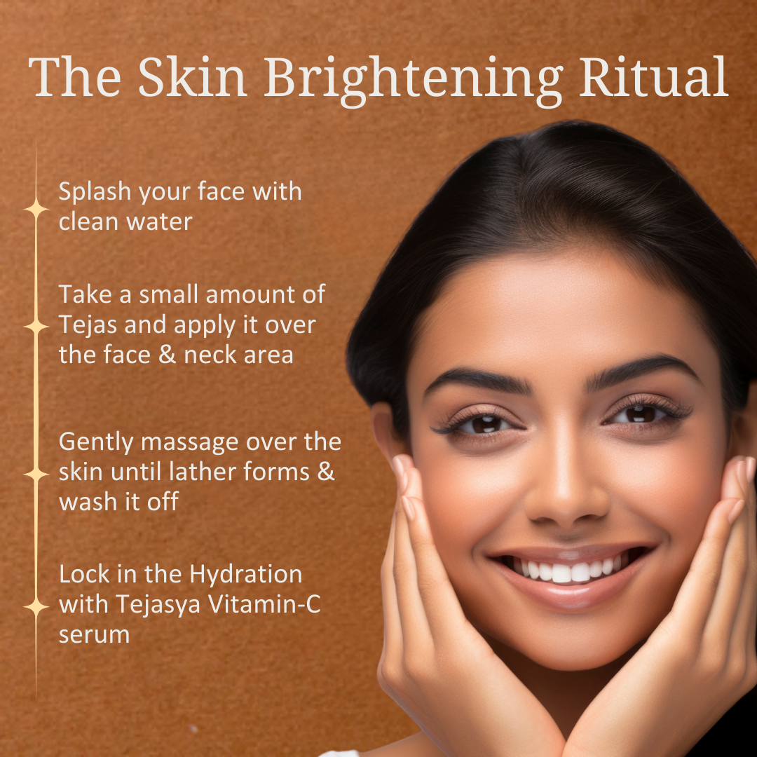 Tejas- The Collagen-Boosting 20% Vitamin C + Turmeric Face Cleanser For Skin Brightening
