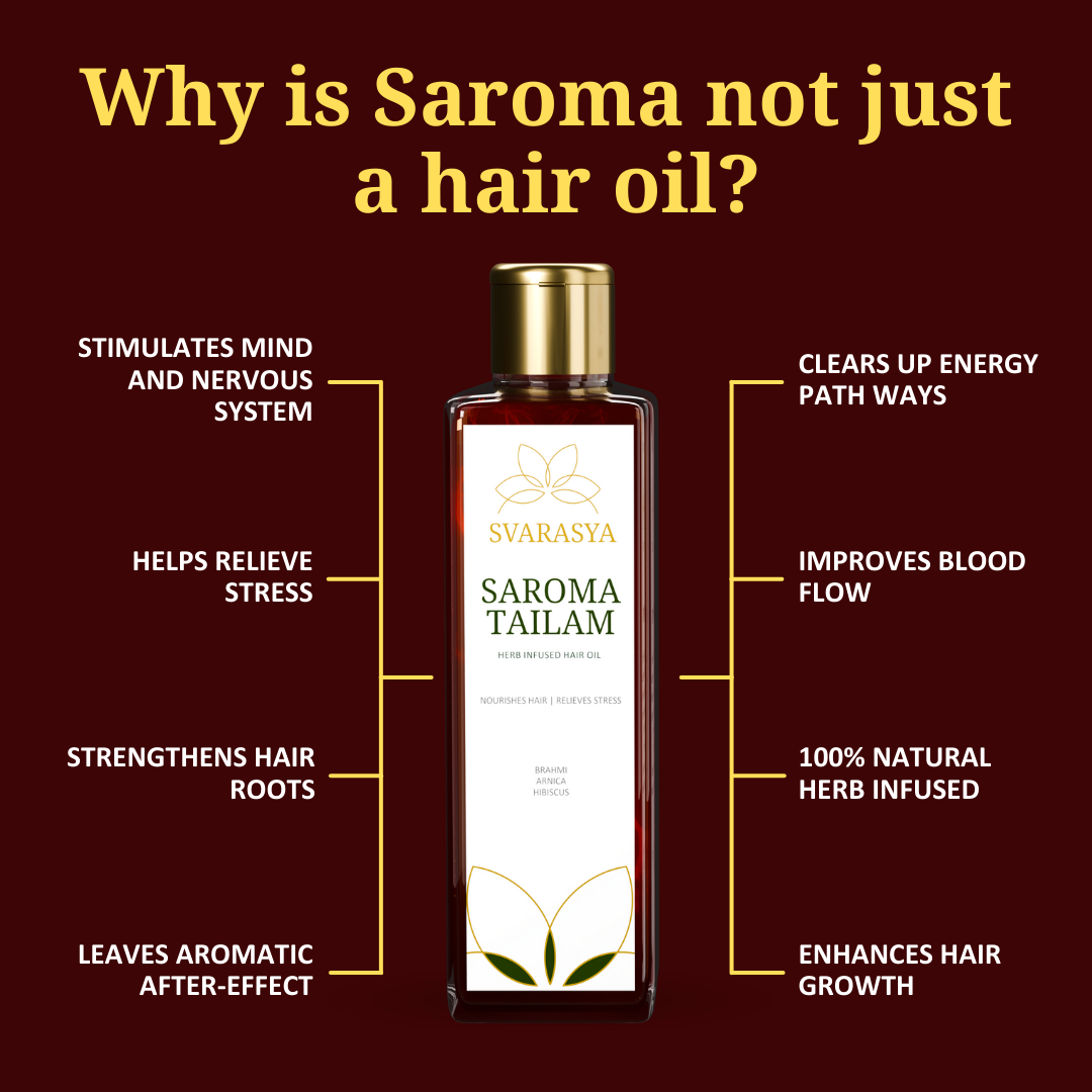 SAROMA TAILAM - HERB-INFUSED CHAMPI HAIR OIL
