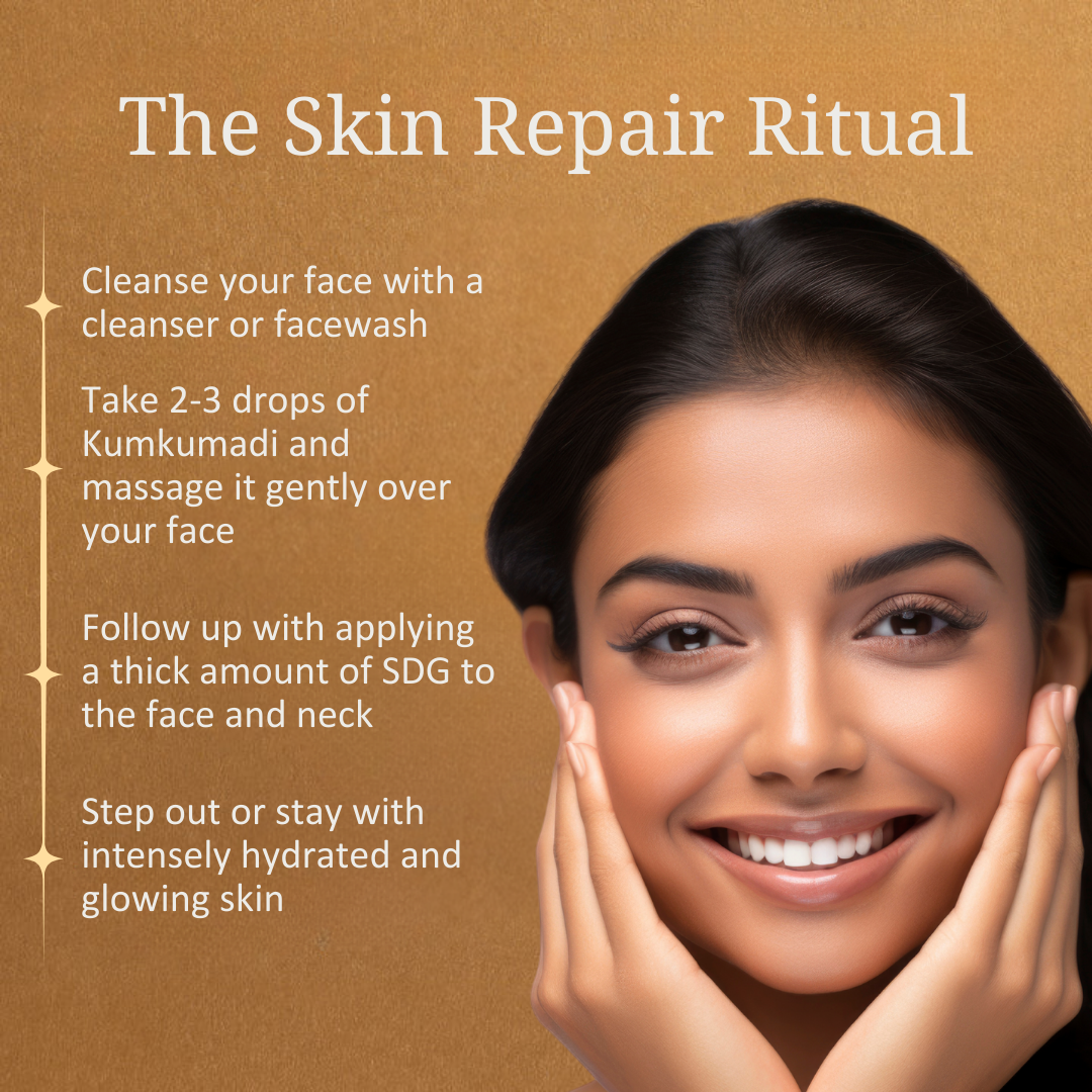 Night Skin Repair Combo "Saanjh" for Radiant Skin| Moisturiser & Face Serum