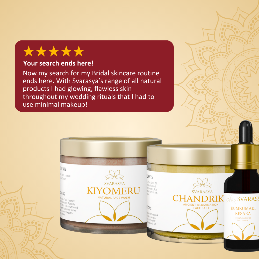 SHRINGAR- Bridal Skincare Kit | Face Wash, Face Mask, Face Serum, Moisturiser & Massage Oil
