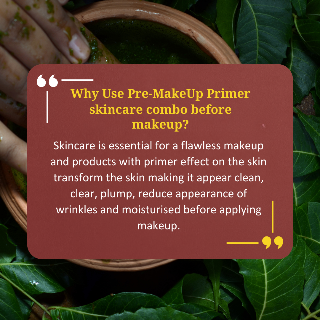 Dry Skin ‘Pre-MakeUp Primer’ Ritual "SAUNDARYA" for Clear, Velvety, & Luminous finish for| Face Wash, Scrub, Face Mask & Moisturizer