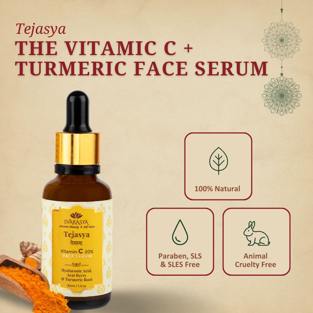 TEJASYA- THE COLLAGEN-BOOSTING 20% VITAMIN C + TURMERIC FACE SERUM FOR SKIN BRIGHTENING
