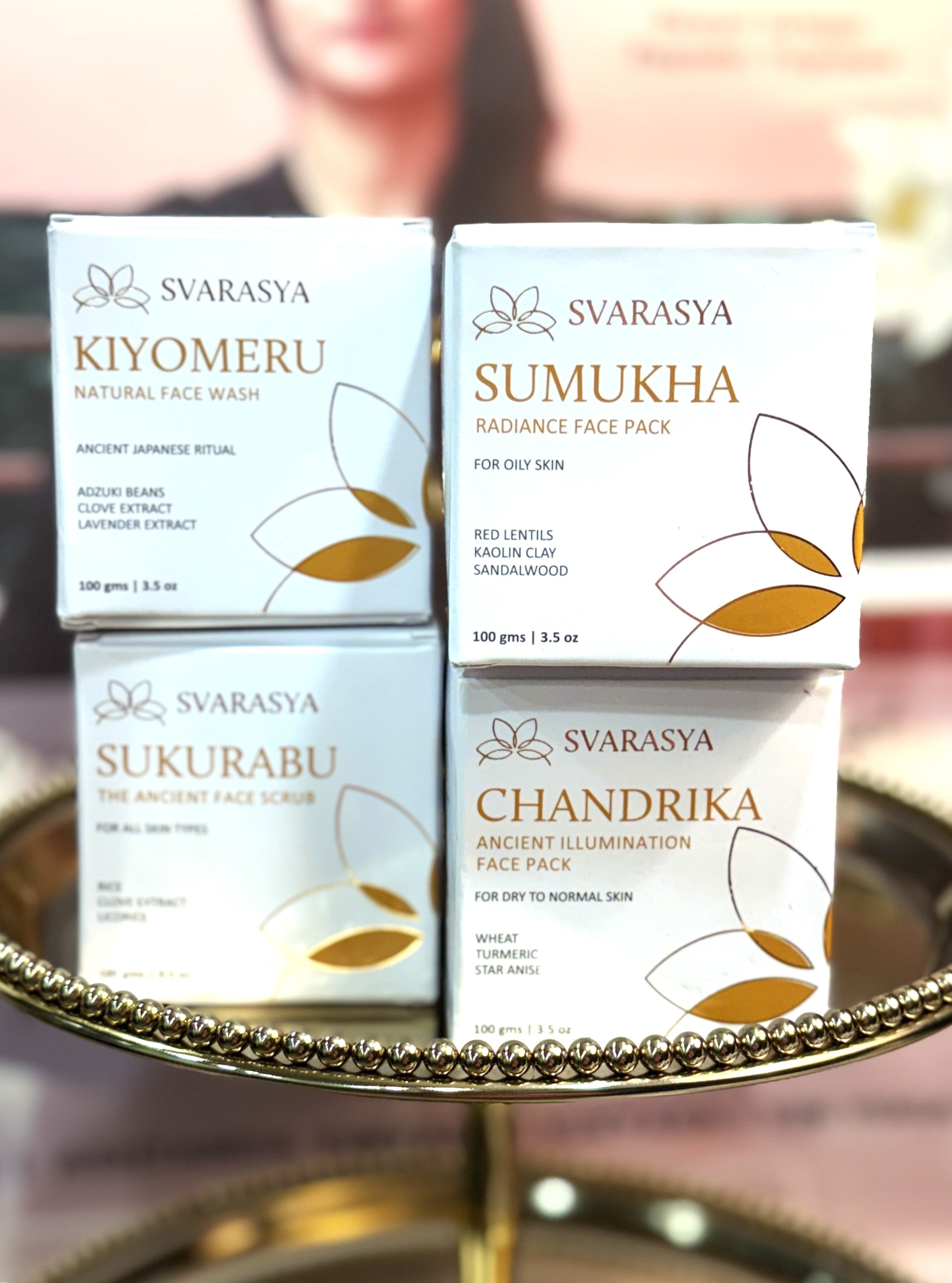 4 SVARASYA FACE MASKS FROM THE TRADITION THAT PURIFY & BRIGHTEN THE SKIN