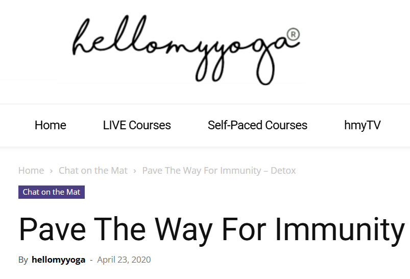 DETOX & PAVE THE WAY FOR STRONGER IMMUNITY