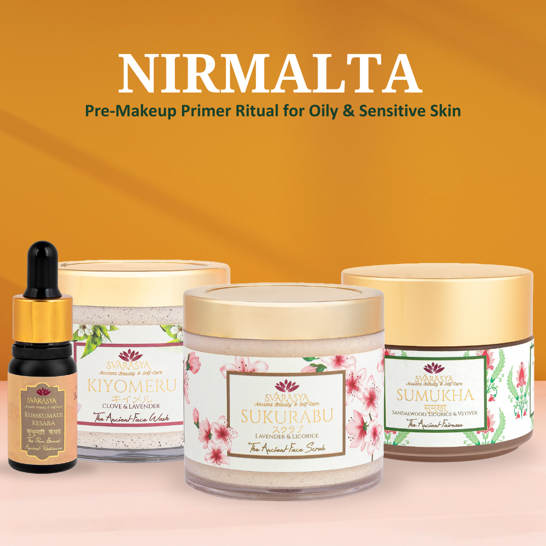 NIRMALTA- Pre-MakeUp Primer Ritual for Clean, Oil-Free, Luminous finish for Oily &amp; Sensitive Skin