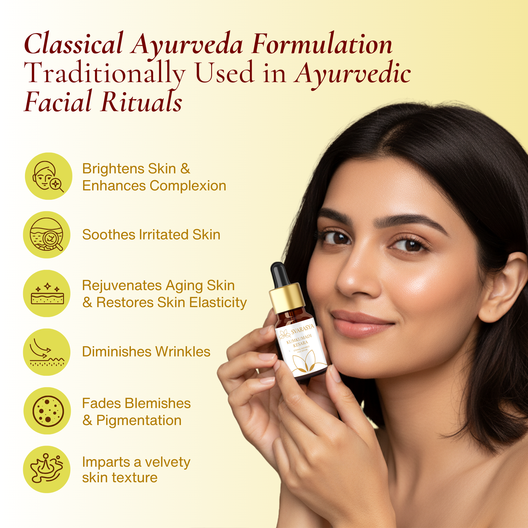 KUMKUMADI KESARA - Natural Face Serum for A Golden Glow