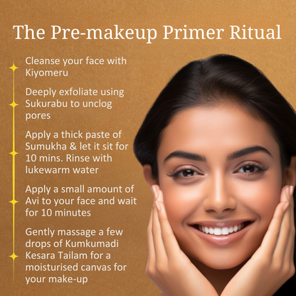 PRATAH- ‘Pre-MakeUp Primer’ Ritual for Sun protected skin and fresh makeup look under the Sun | Face Wash, Scrub, Face Mask, Sunscreen &amp; Face Serum