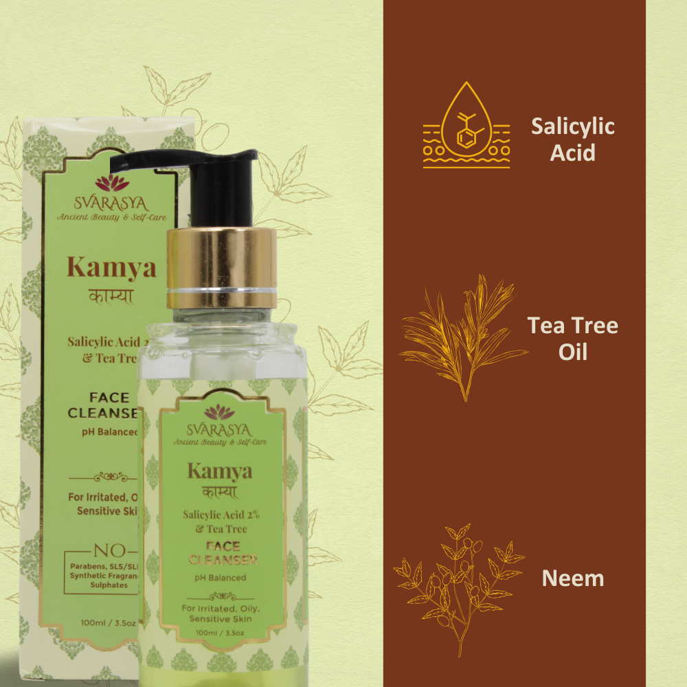 Kamya: The Salicylic Acid + Tea Tree Face Cleanser for Oily, Acne-prone Skin