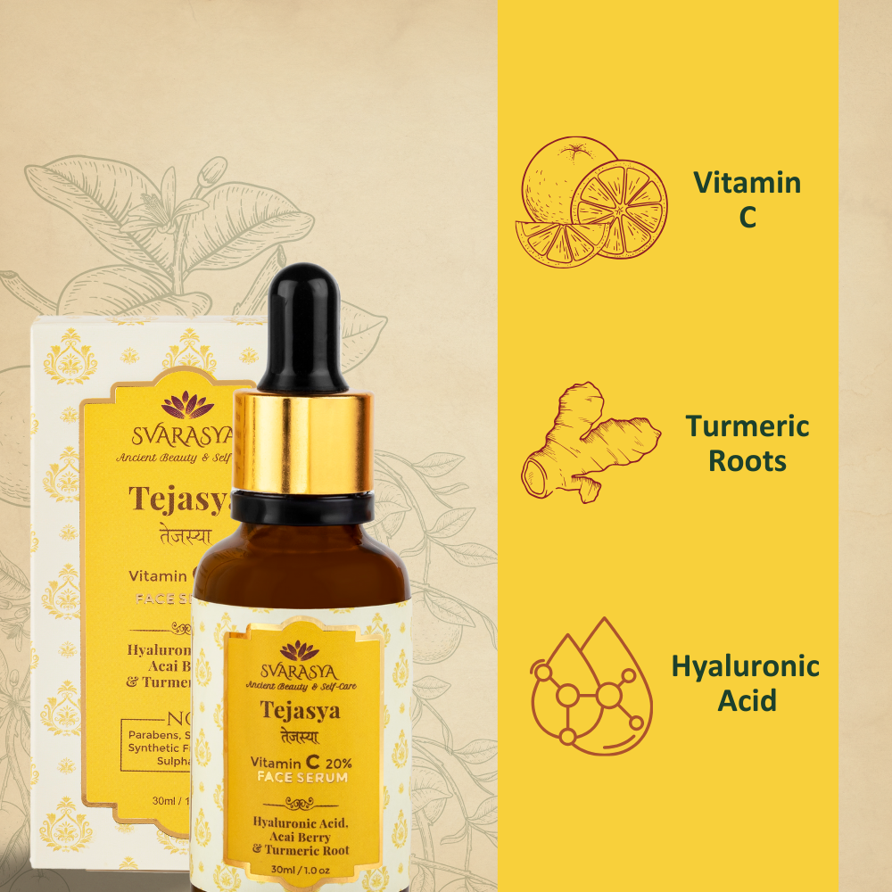 Tejasya- The Collagen-Boosting 20% Vitamin C + Turmeric Face Serum For Skin Brightening