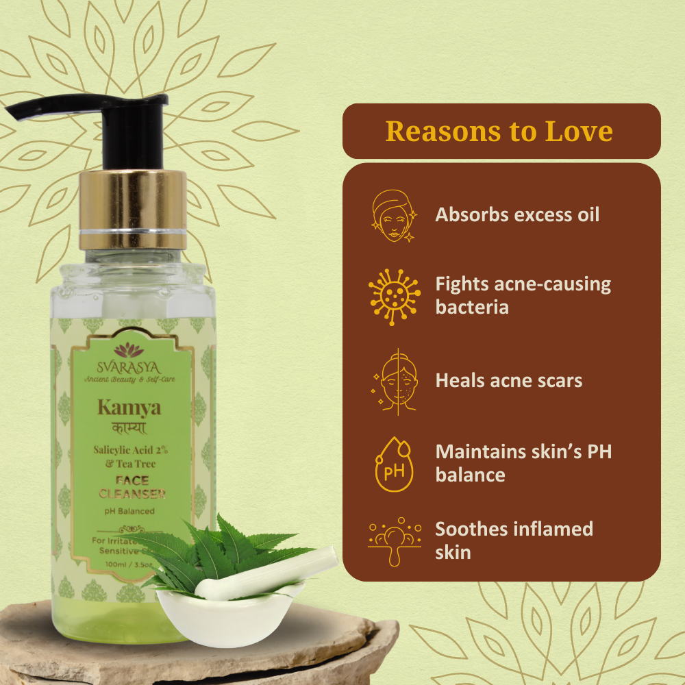Kamya: The Salicylic Acid + Tea Tree Face Cleanser for Oily, Acne-prone Skin