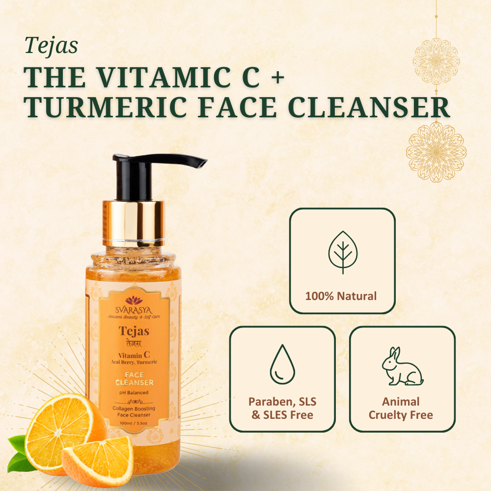 Tejas- The Collagen-Boosting 20% Vitamin C + Turmeric Face Cleanser For Skin Brightening