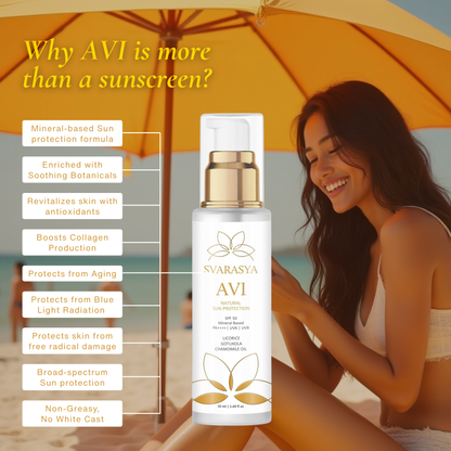 AVI - The Natural SPF 50 PA+++ Sunscreen for Ultimate Sun Protection
