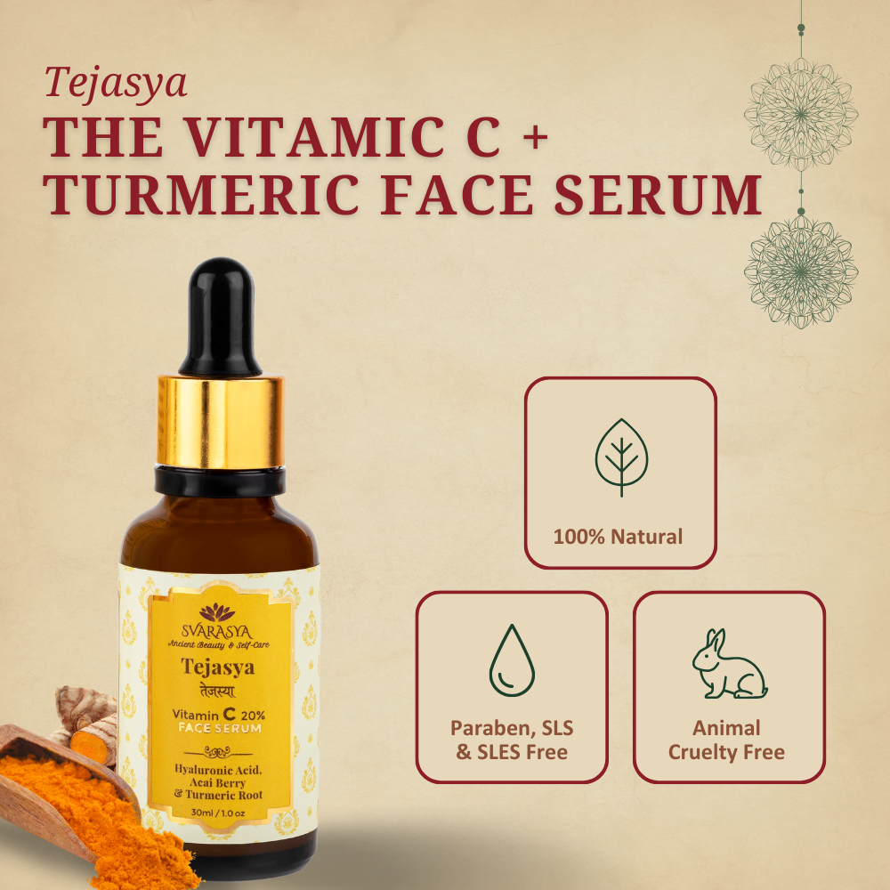 Tejasya- The Collagen-Boosting 20% Vitamin C + Turmeric Face Serum For Skin Brightening